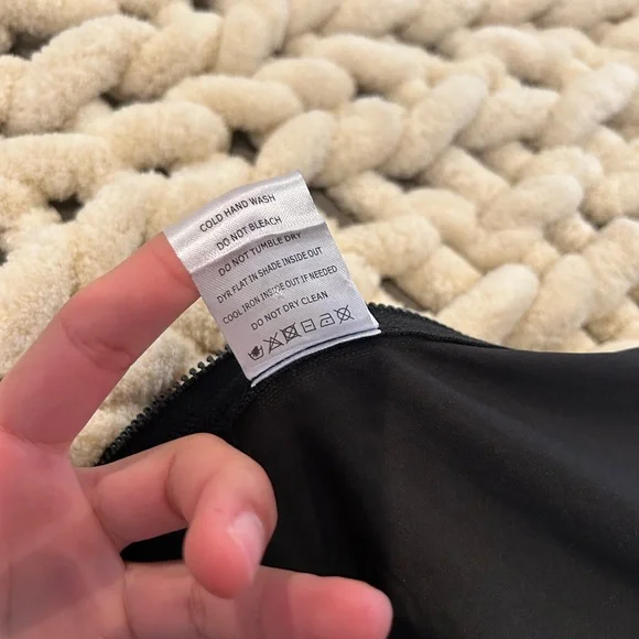 Akira rhinestone asymmetrical black wrap mini skirt with zipper - Picture 8 of 9